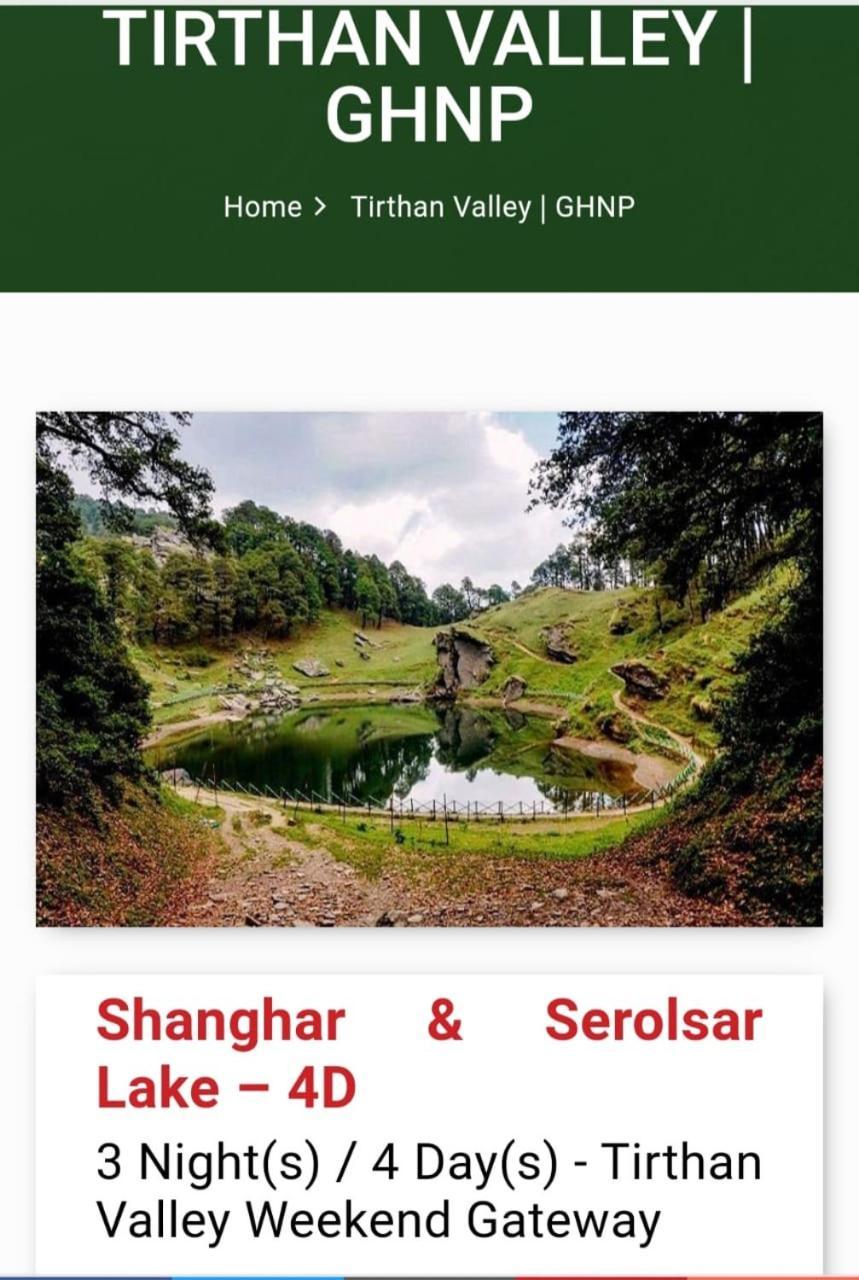 Tirthan Crest Homestay Banjār Εξωτερικό φωτογραφία